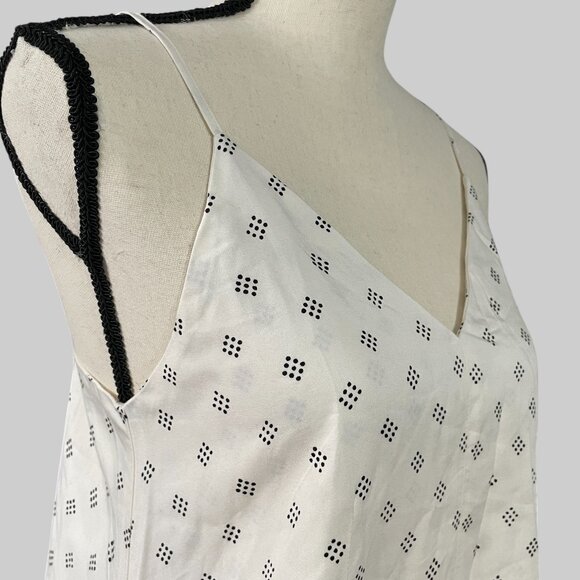 NEW Everlane The Long Weekend Dress in Butterlite Womens 0 Bone Black Dot - Picture 10 of 16